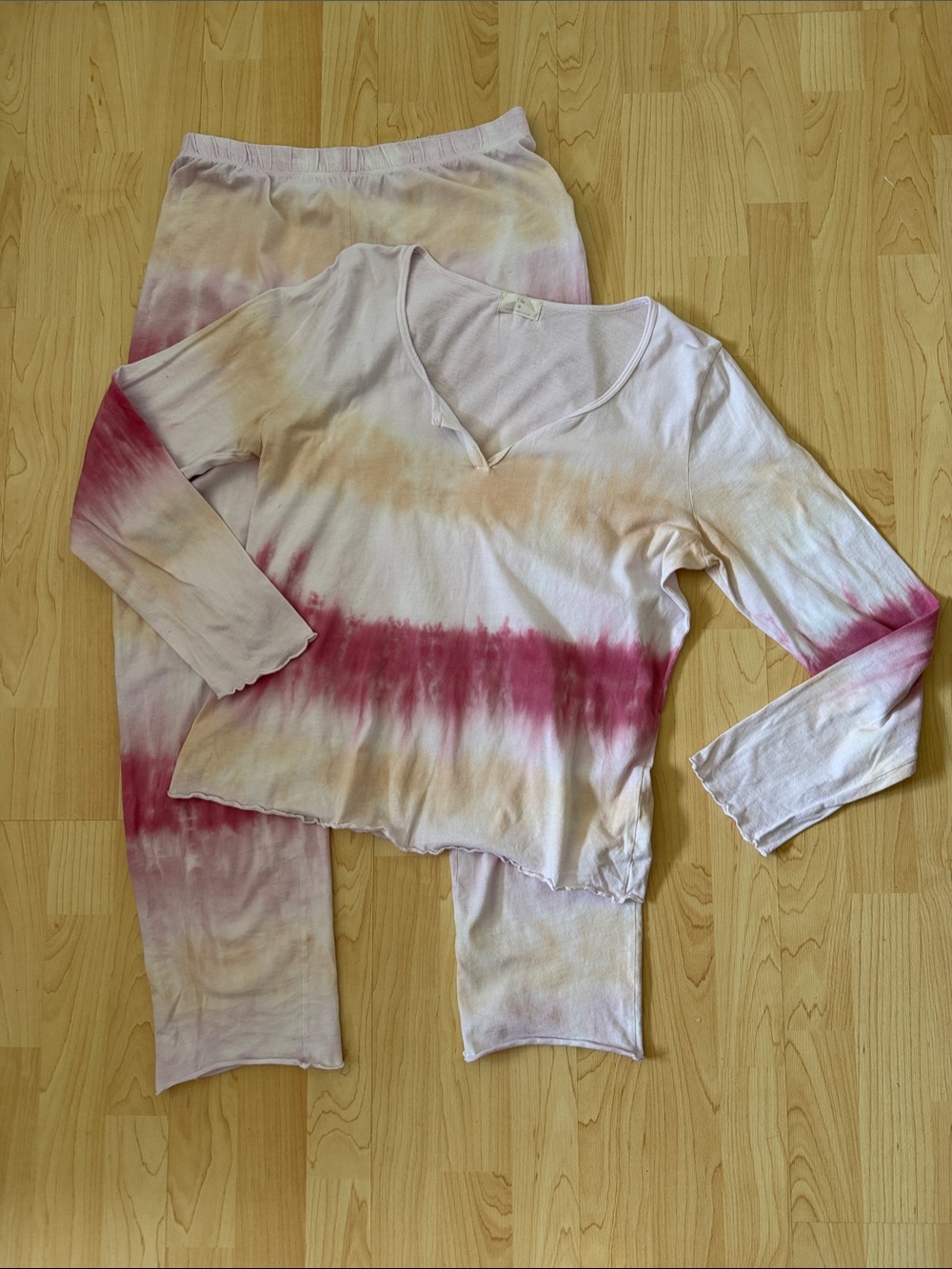 Anthropologie t.la Tie-Dye Lounge Set size medium